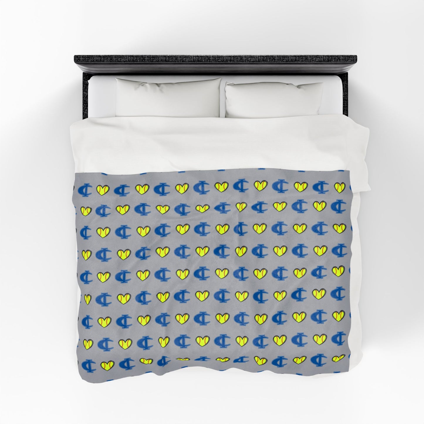 Cambridge-Isanti Bluejackets SOFTBALL ~ Velveteen Plush Blanket