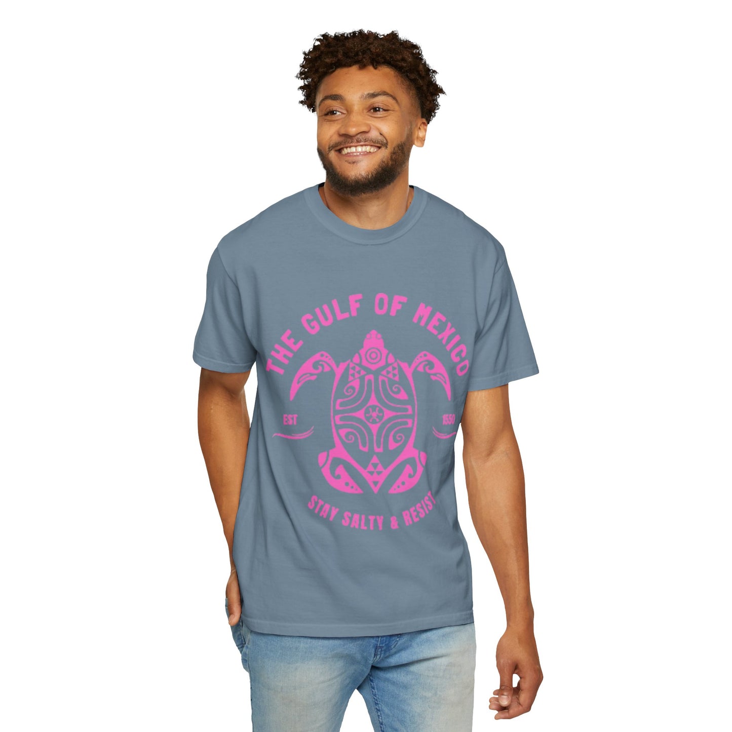 Gulf of Mexico Graphic T-Shirt (PinkText)