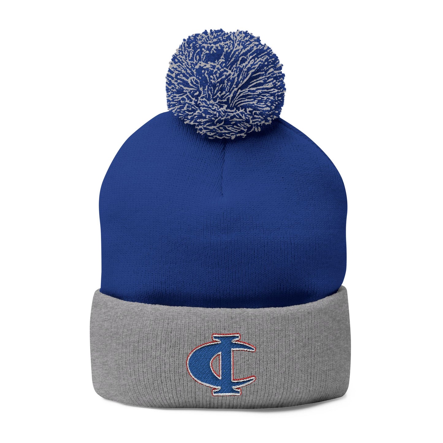 C-I Bluejackets - Embroidered Beanie w/Pom-Pom