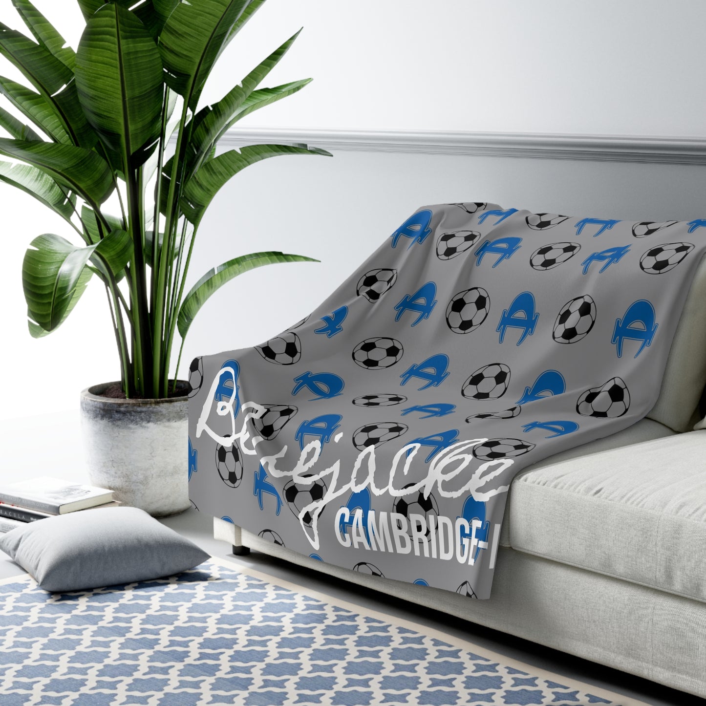 C-I Soccer - Sherpa Fleece Blanket